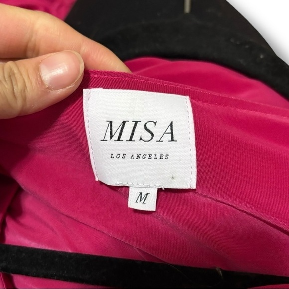 NWOT MISA Pink Mini Teget Mini Dress - Size Medium - Picture 11 of 13